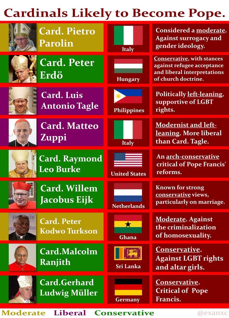 top candidates to become the next pope - meme