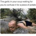 Garlic waiting meme