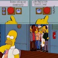 Homer Simpson thinking