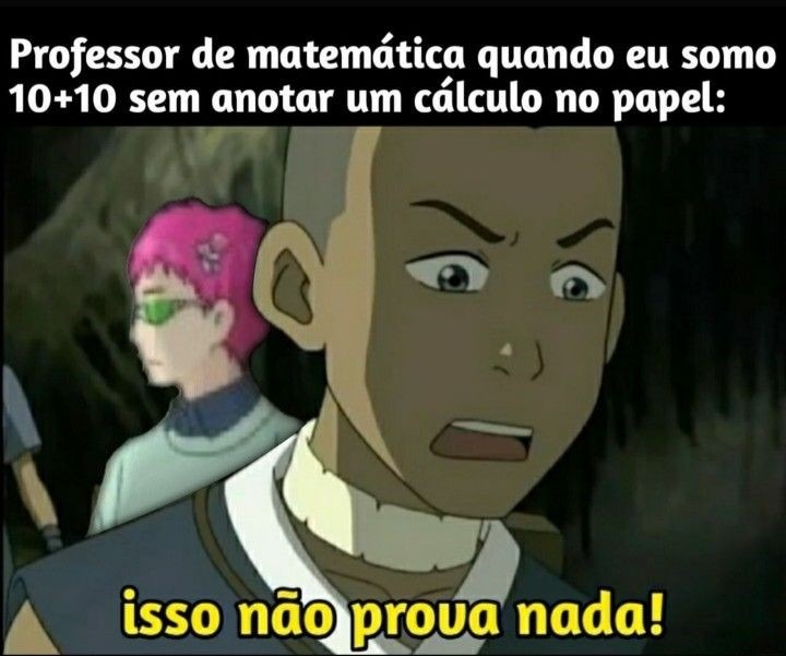 Professor de Matemática - meme