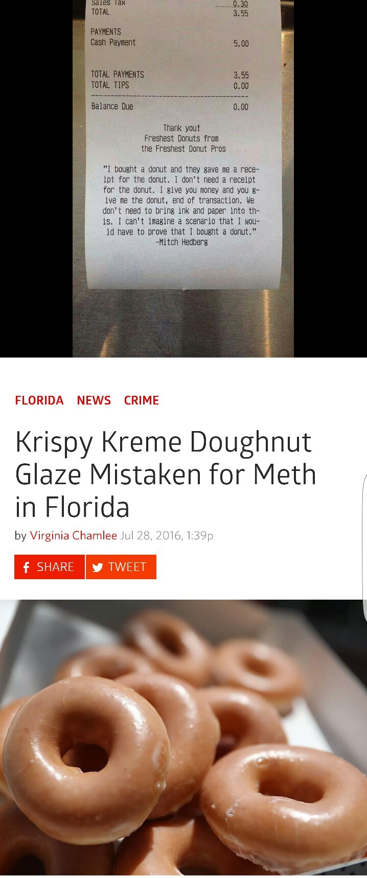 Perfect time to prove you bought a donut and not meth - meme