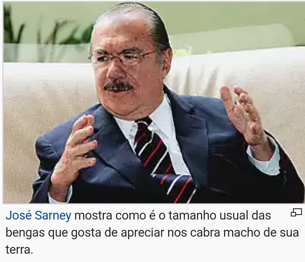José Sarney: O amante de bengas - meme