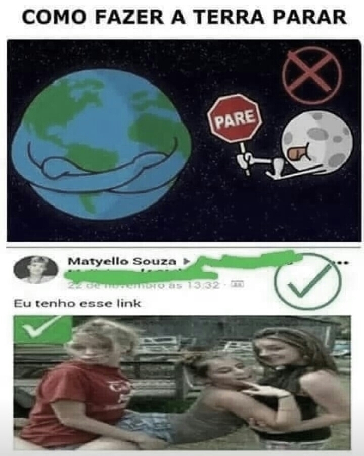 Esse é o tão sonhado link - meme