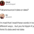 Data or data?