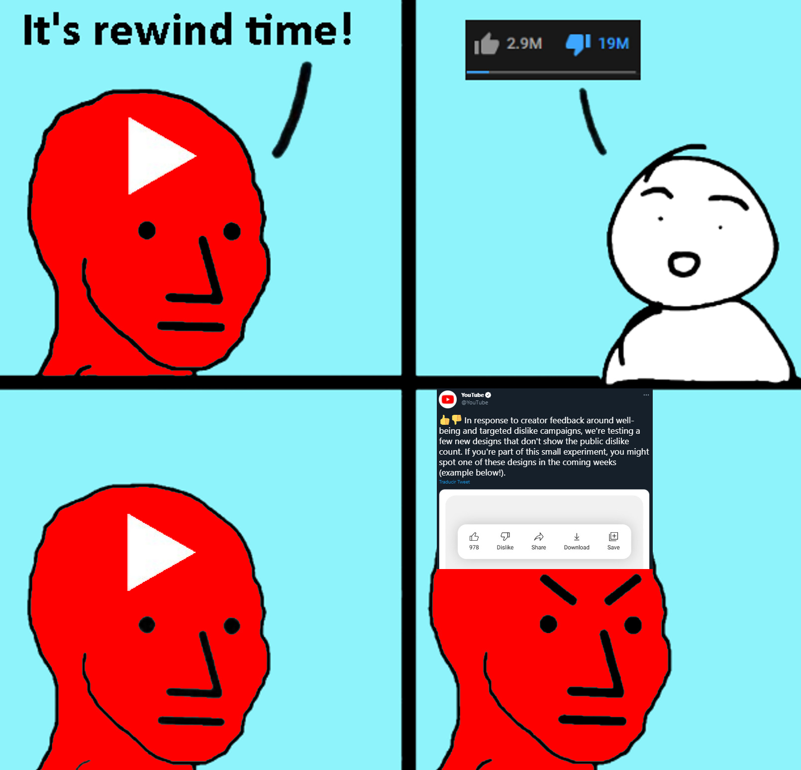 Youtube crying, nothing new - meme