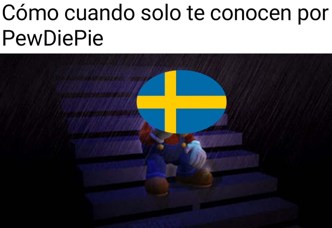 PewDiePie es de Suecia - meme