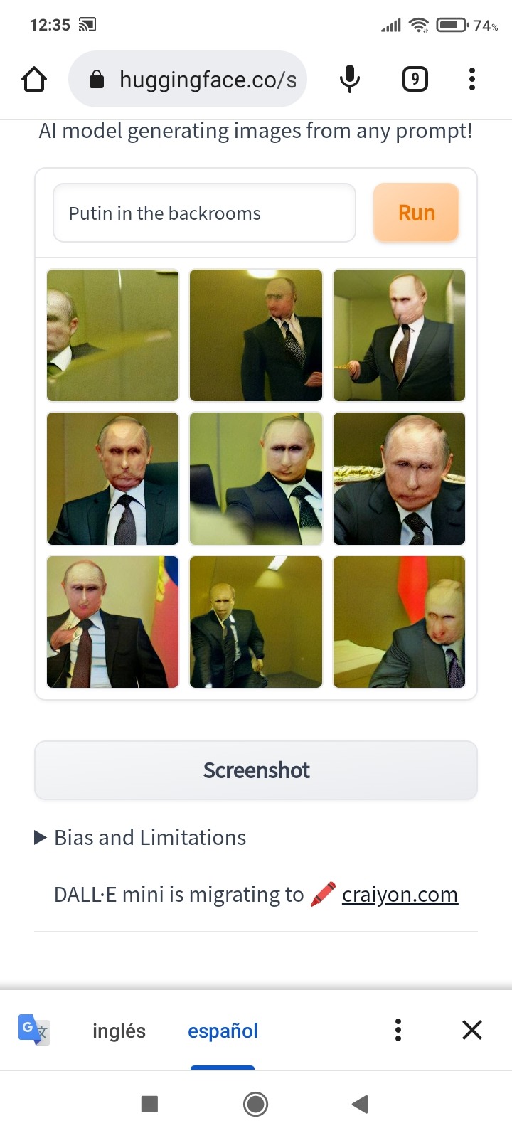 Putin en los backrooms - meme