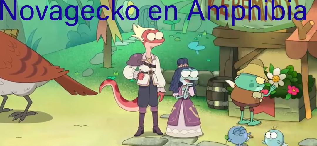 Epicardo el cameo del lagarto azul en Amphibia XD - meme