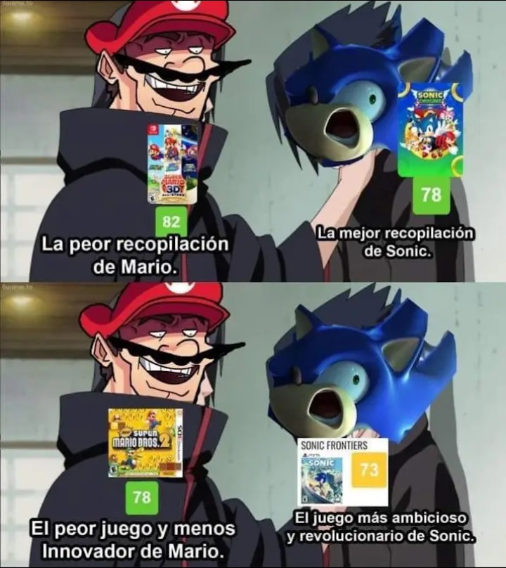Mariano y el sonico - meme