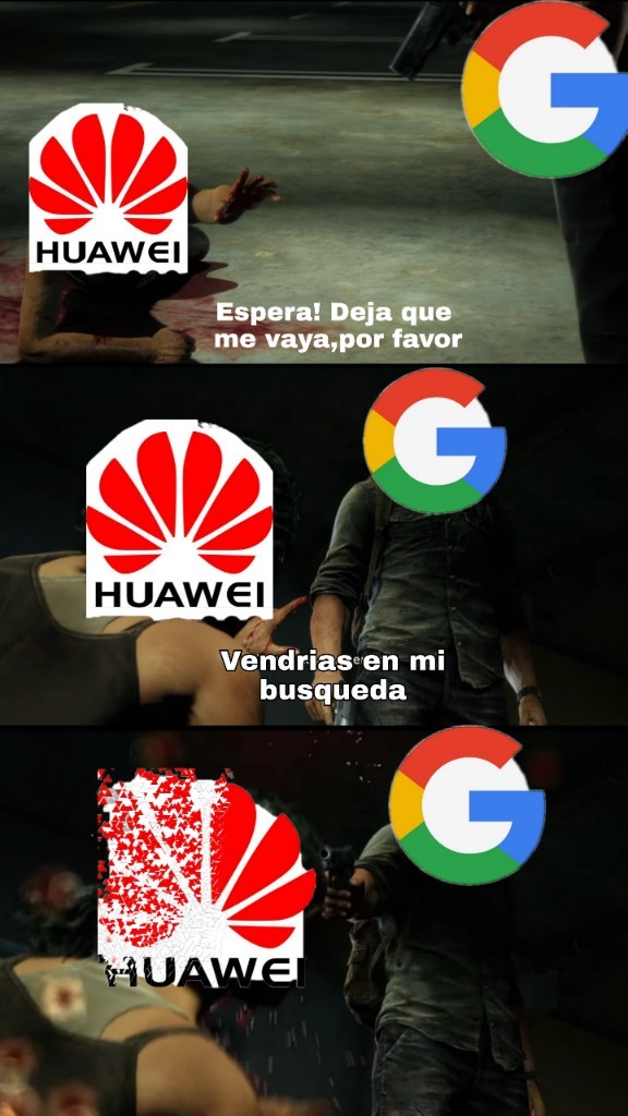 F por Huawei - meme