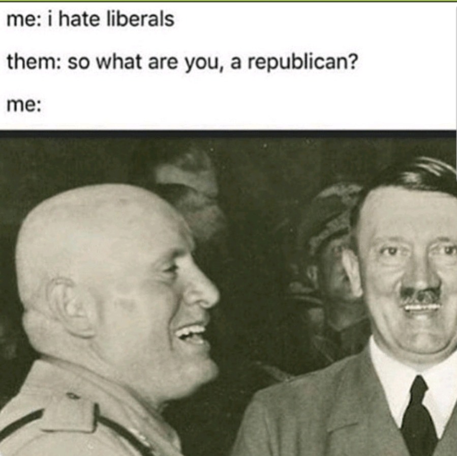 Laughs in nazi - meme