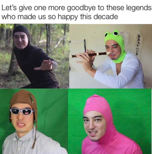 Let's give one more goodbye to these legends who made us so happy this decade - meme