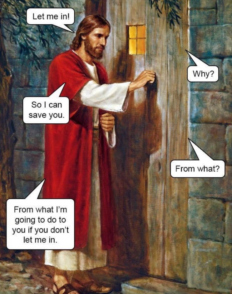 Jesus don’t play - meme