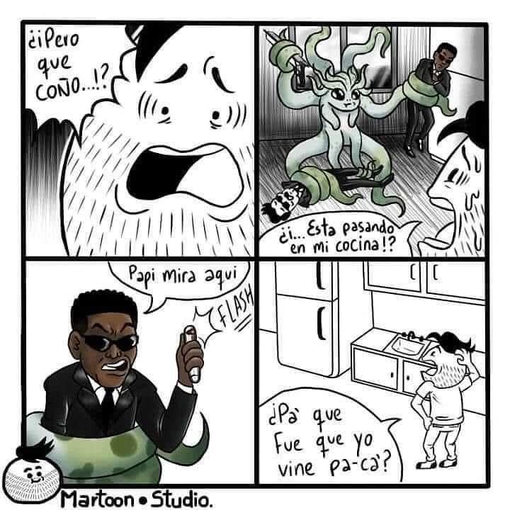 Hombres de negro - meme