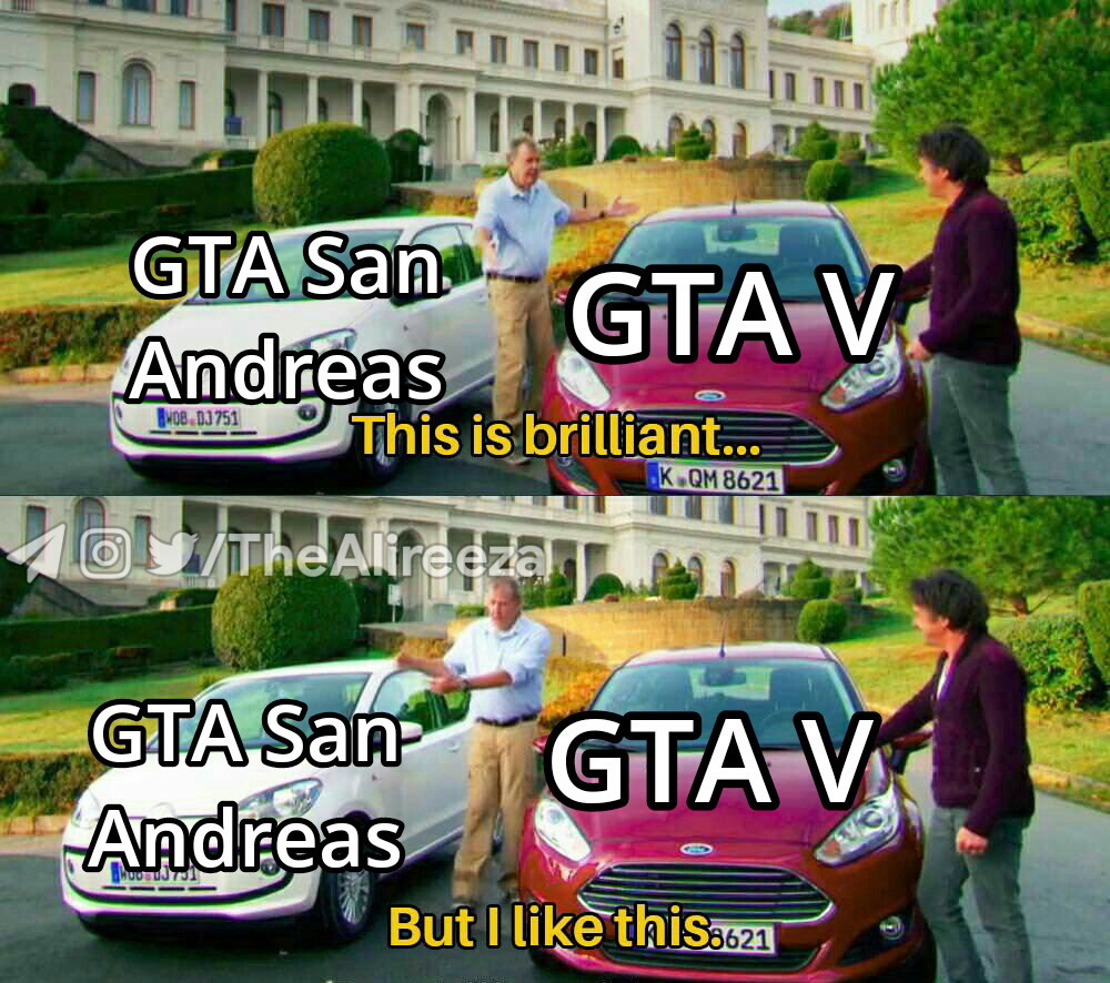 Favourite game meme but with gta (my opinion) : r/GTA