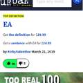 Electronic Arts in Urban Dictionary