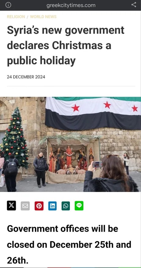Wait, Syria's new government is pro christian? - meme