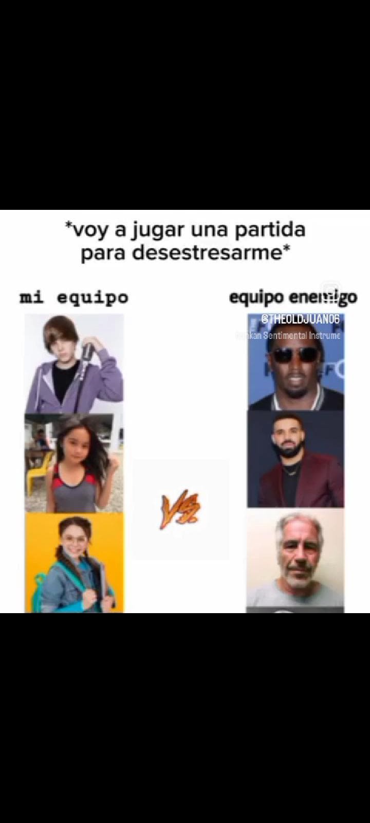 Vendo espacio en negro - meme