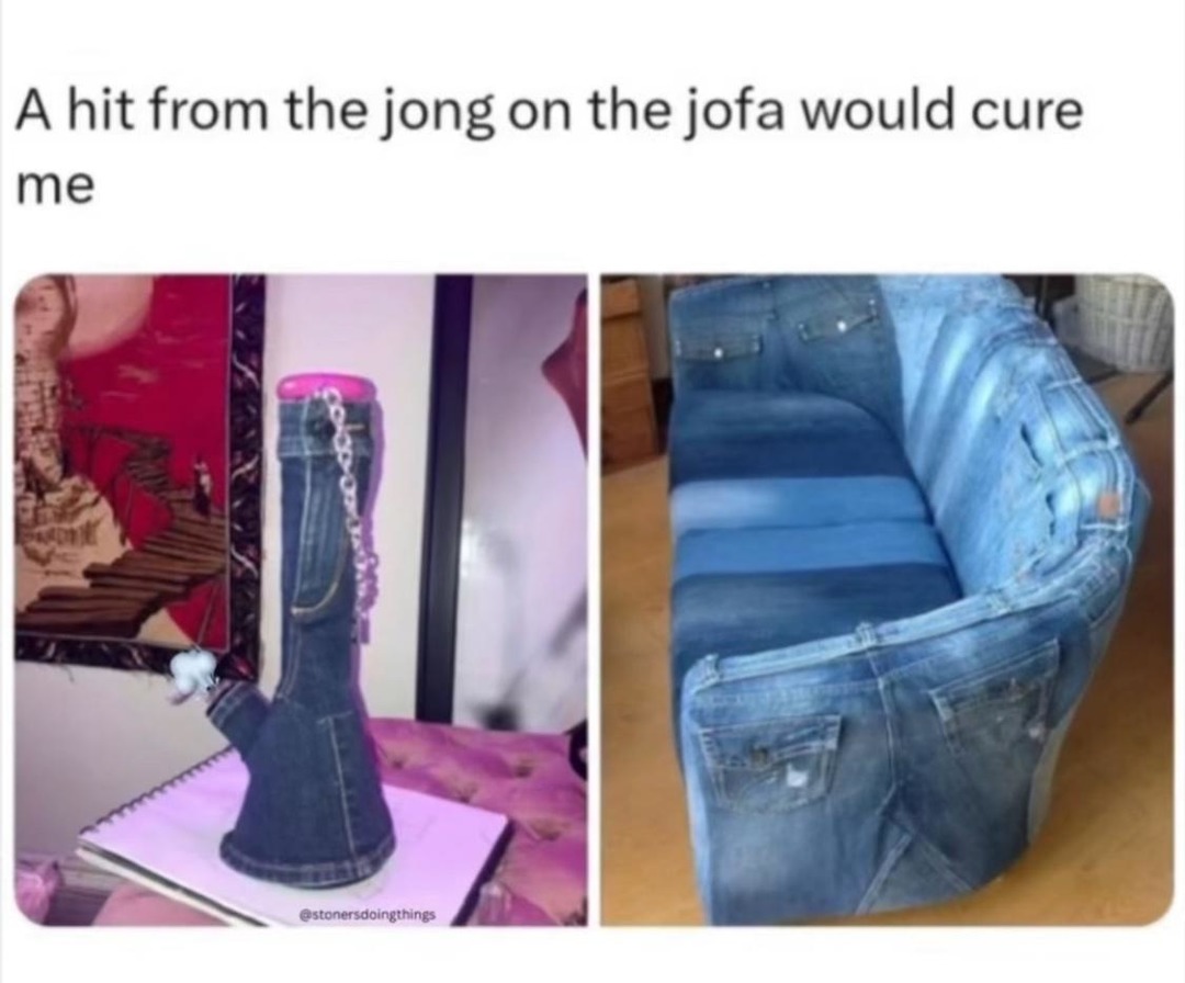 The jong on the jofa hit different - meme