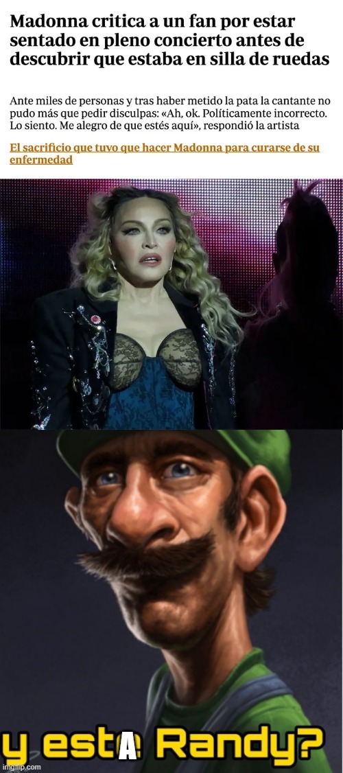 Madonna se ardió xd - meme