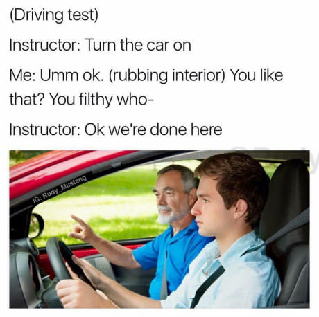 Learning to drive - meme