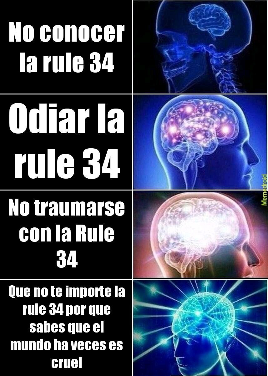 Ya se que los memes de la Rule 34 están sobre explotados pero tenía que hacerlo