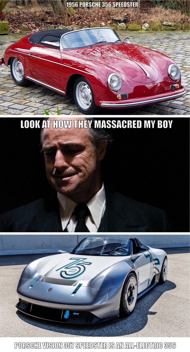 WTF Porsche?  Dr. Porsche would be spinning in his grave! - meme