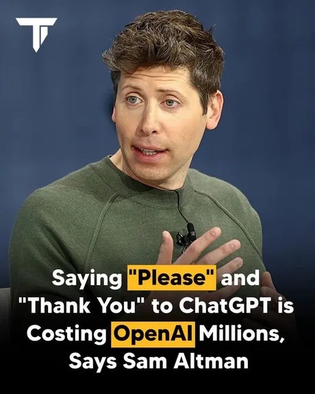 ChatGPT politeness tax is wild - meme
