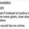 what a crime free world It would be