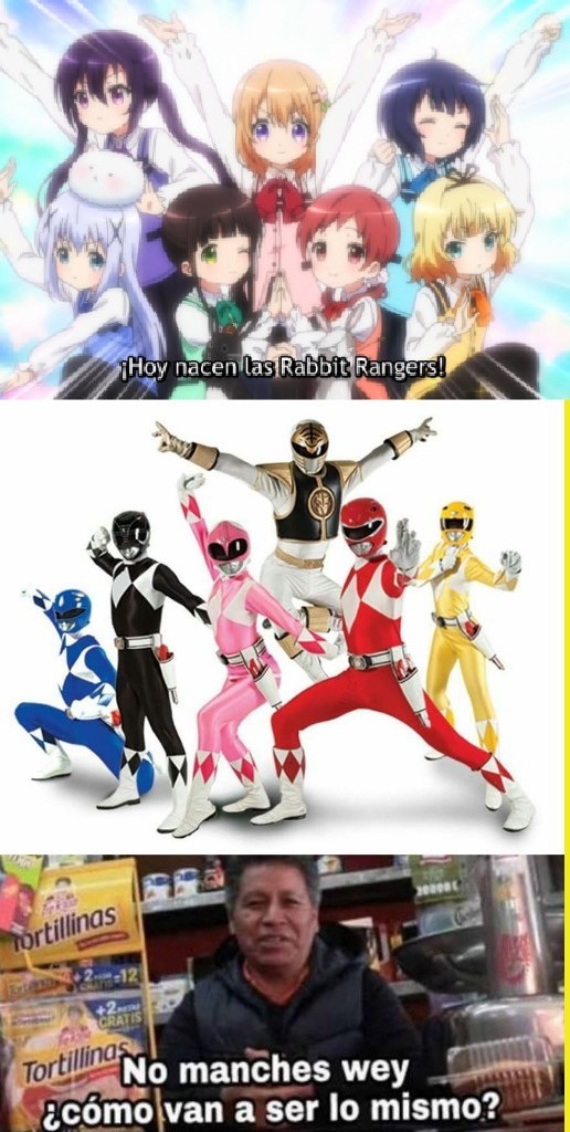 El anime se llama Gochuumon wa Usagi Desu ka? Bloom - meme