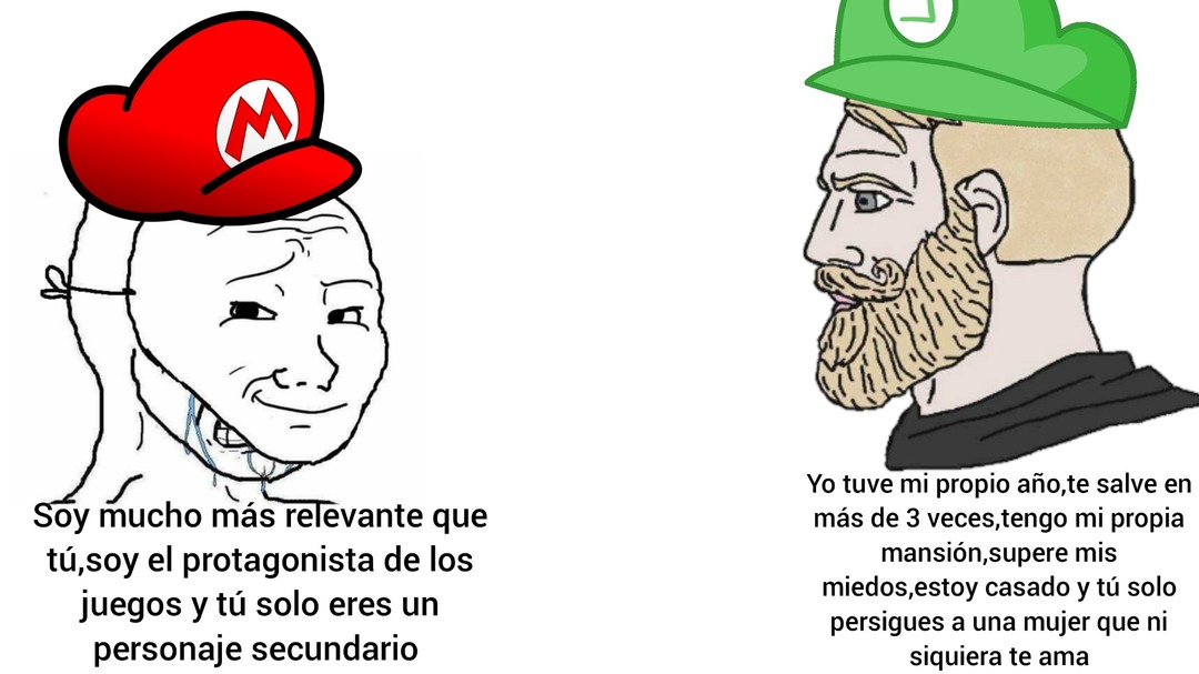 Luigi chad - meme