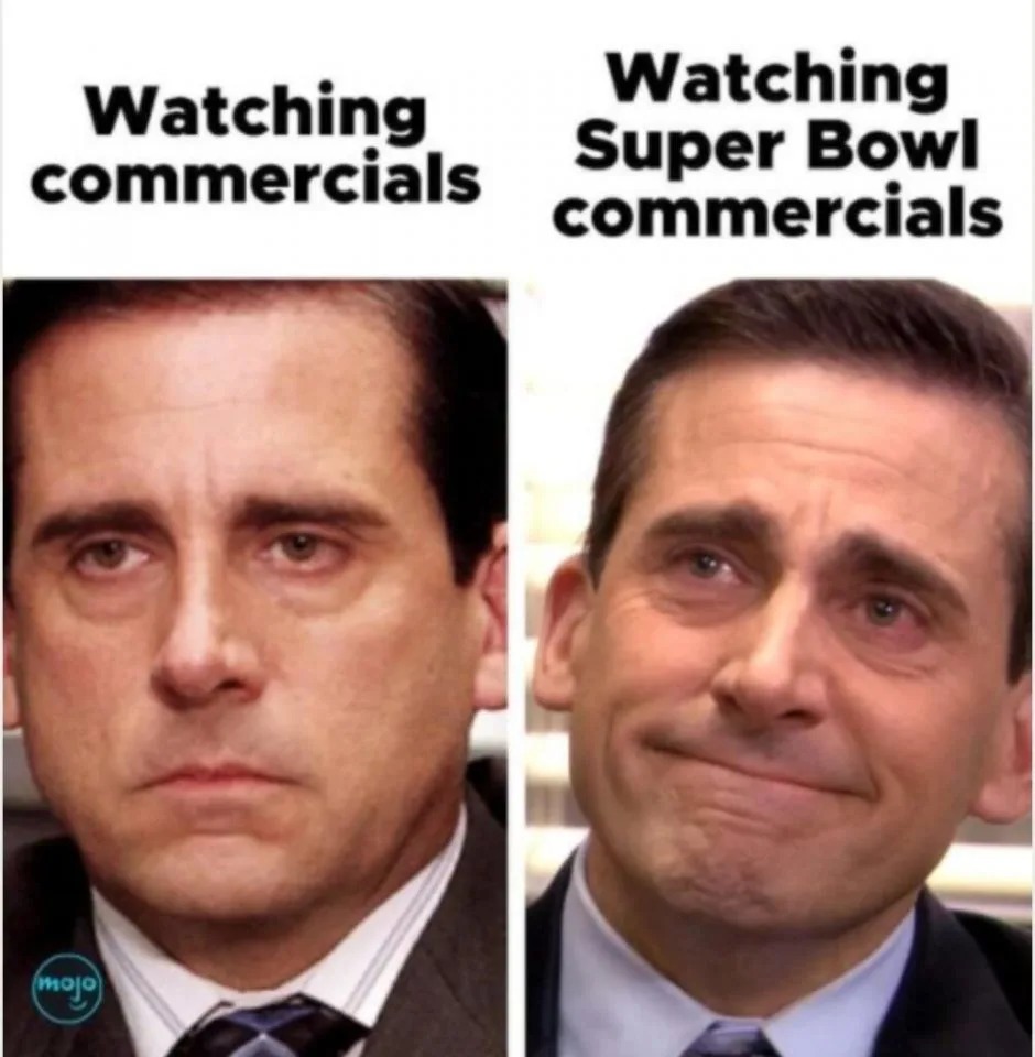 super bowl commercials meme