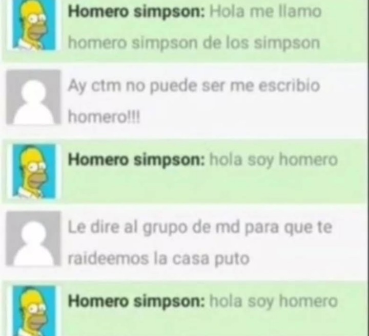 Hola soy Homero sinson - meme