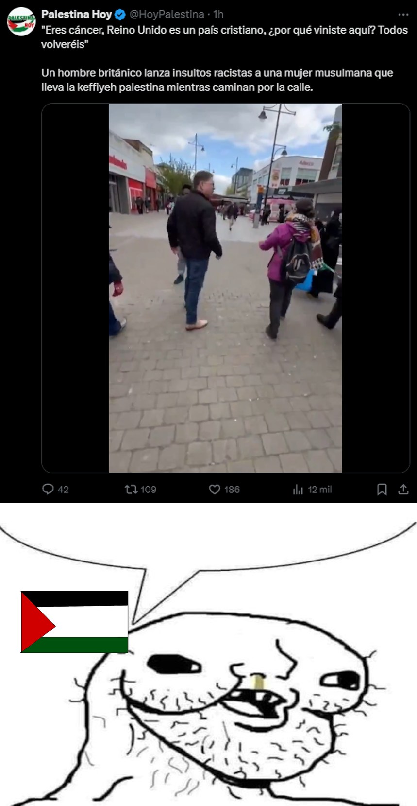 papa, acaso no sabes la cantidad de mierda que hacen esos moros en esos lugares o que? a pero cuando los moros van en contra de otros tienen el culo cerrado no? - meme