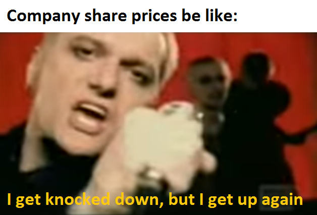 Especially Tesla share price... - meme