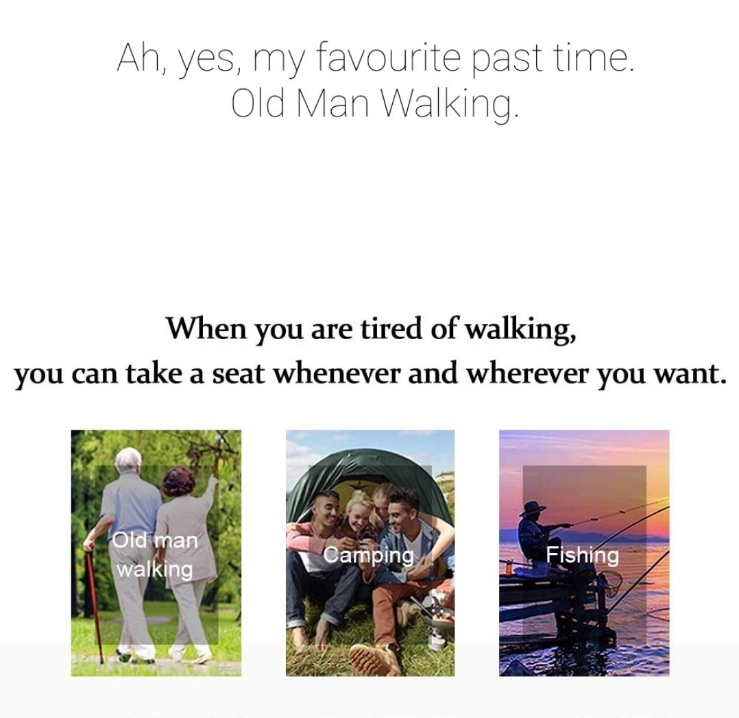 Walking my old man. - meme