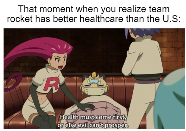 Team Rocket health care - meme