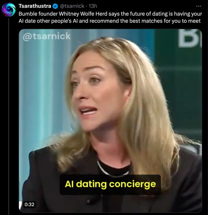 Bumble AI dating - meme
