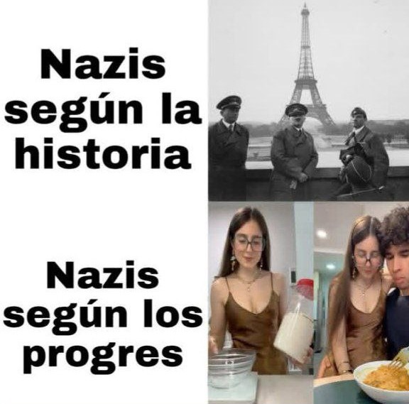 Nazis segun los progres - meme