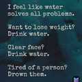 Water= answer