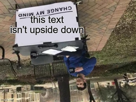 upside down - meme