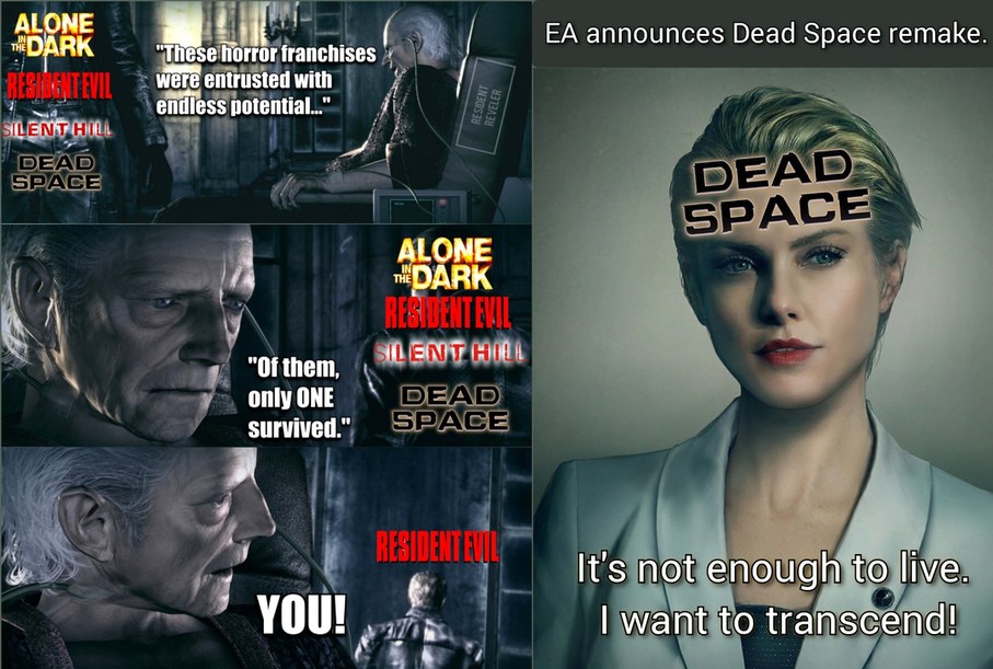 Resident Evil x Dead Space crossover meme