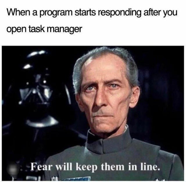 Fear will keep them in line - meme