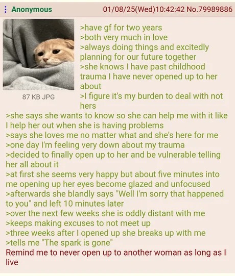 about open up to a woman - meme