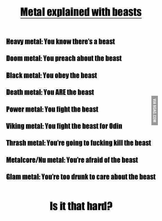 OP likes Heavy Metal - meme