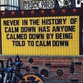 Calm down issues