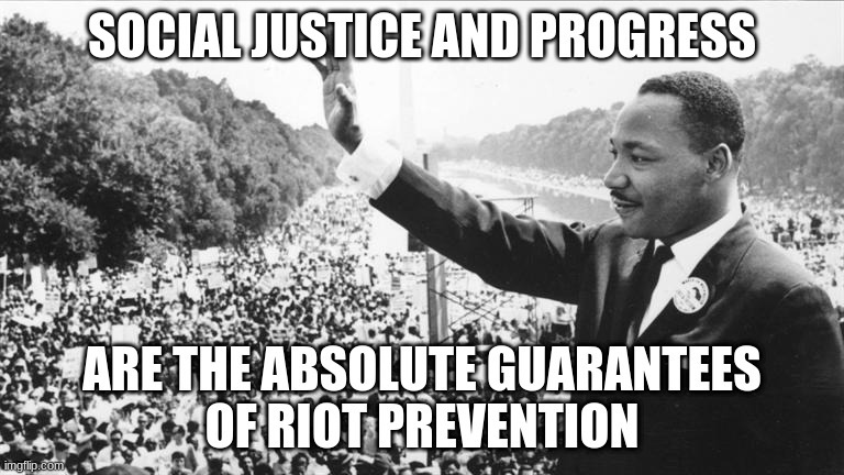 Riots do not develop out of thin air - meme