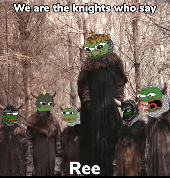 Monty Pepe and the Holy Cope - meme