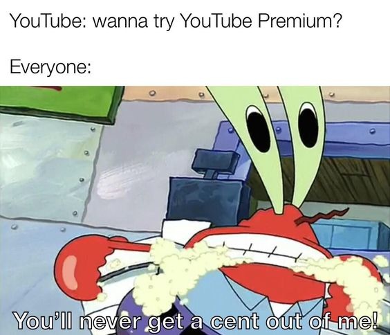 No thanks youtube - meme