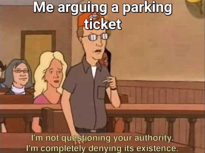 parking ticket meme
